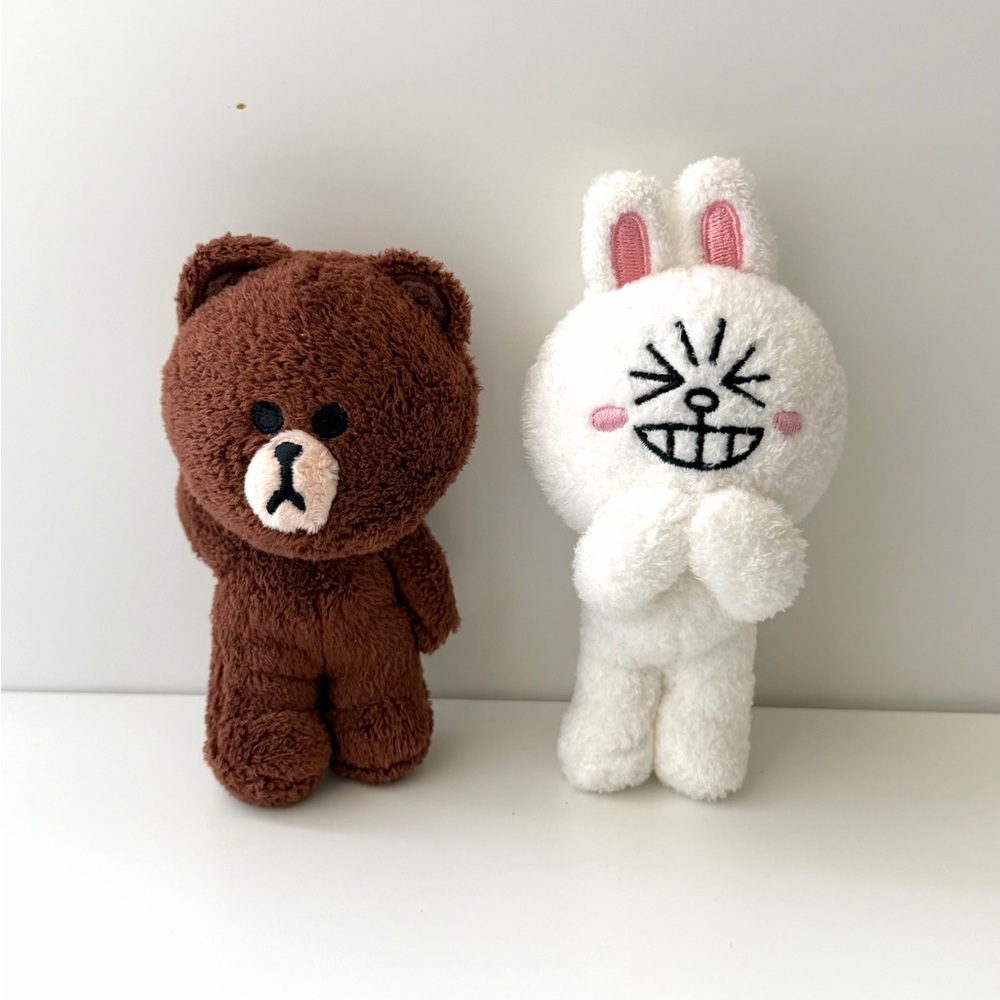 GUND Line Friends Plush – Brown & Cony Set of 2 Bundle